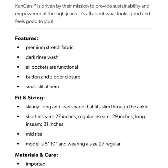 KanCan Estilo Mid Rise Skinny Jeans - Picture 8 of 8